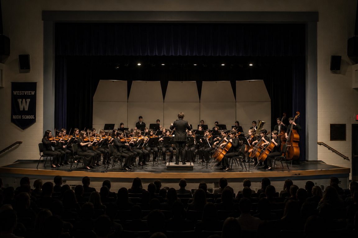 End of year school concert AV hire Perth, professional sound and lighting setup