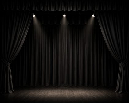 Stage curtains draping dry hire Perth schools