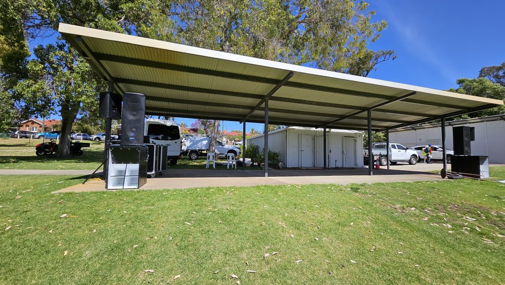 outdoor speaker hire for festival