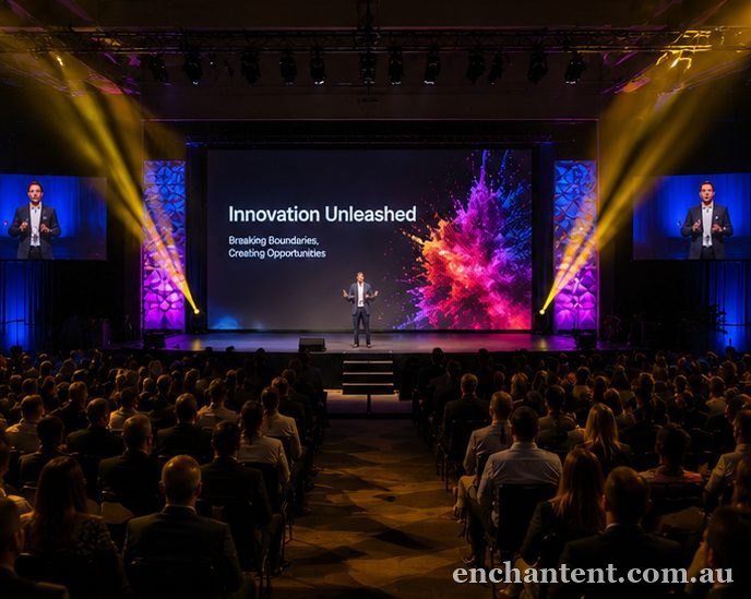 Corporate conference AV setup, Perth