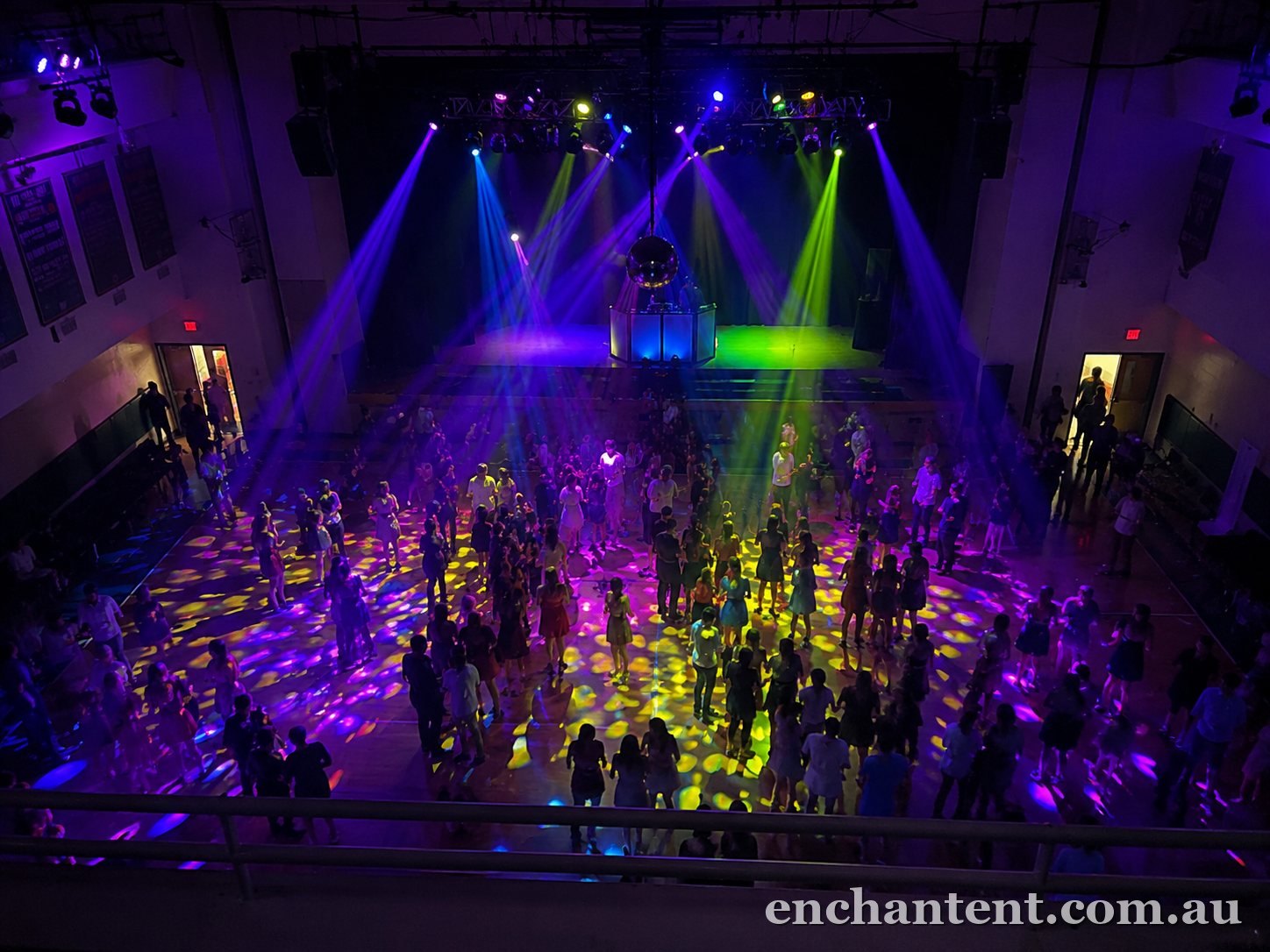 School formal dance floor lighting, Perth