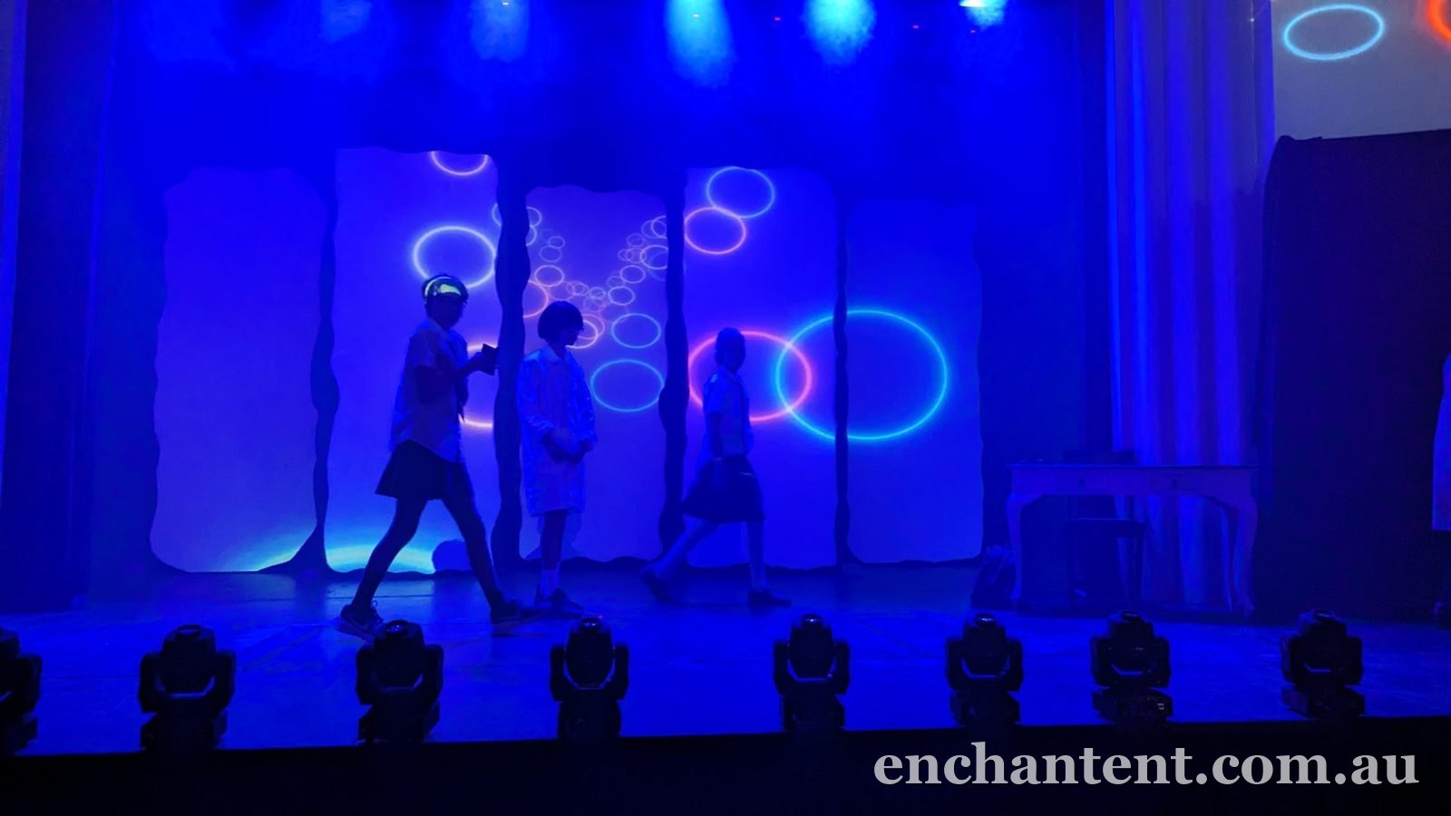 School musical stage lighting, Perth
